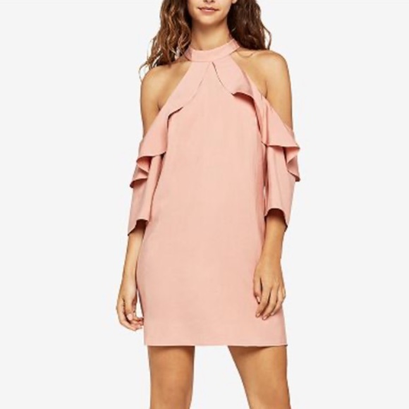 BCBGeneration Dresses & Skirts - NWT BCBGeneration Ruffled Cold Shoulder Dress L